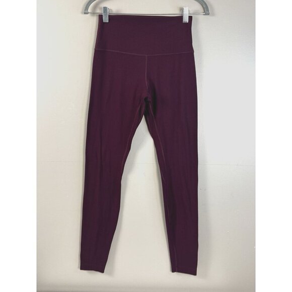 Lululemon Pants - Lululemon Align Leggings Maroon 29" size 6 Athleisure Yoga Soft Luxe Activewear